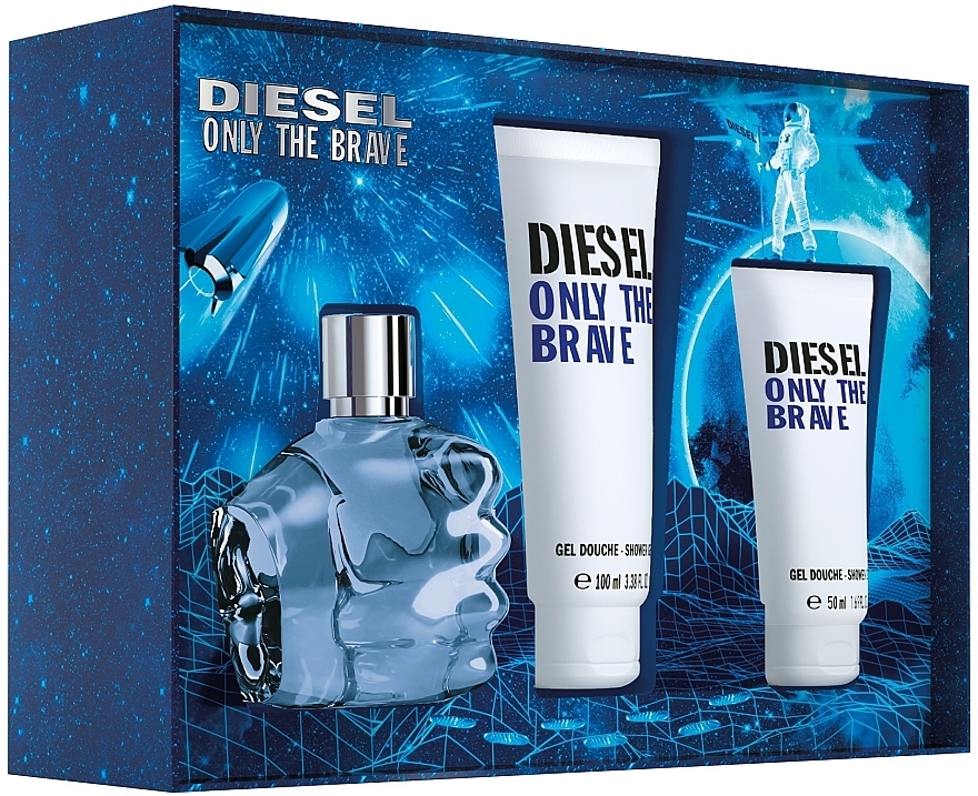3614273587709 Diesel Sound of the Brave Giftset Edt Spray75ml/ Shower Gel 100ml/Shower Gel 50ml set x 225 ml - PARB-27-764-00