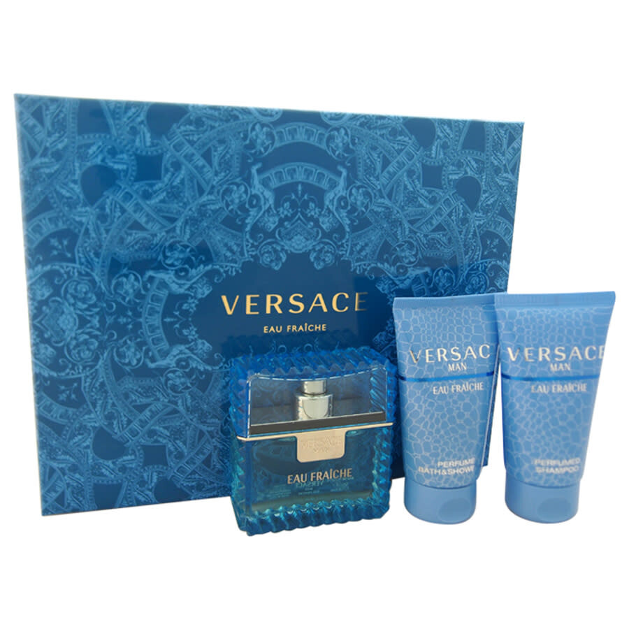 8011003902941 Versace Eau Fraiche Giftset Edt Spray 50ml/Bath & Shower Gel 50ml/Aftershave Balm 50ml set x 150 ml - PARB-30-855-00