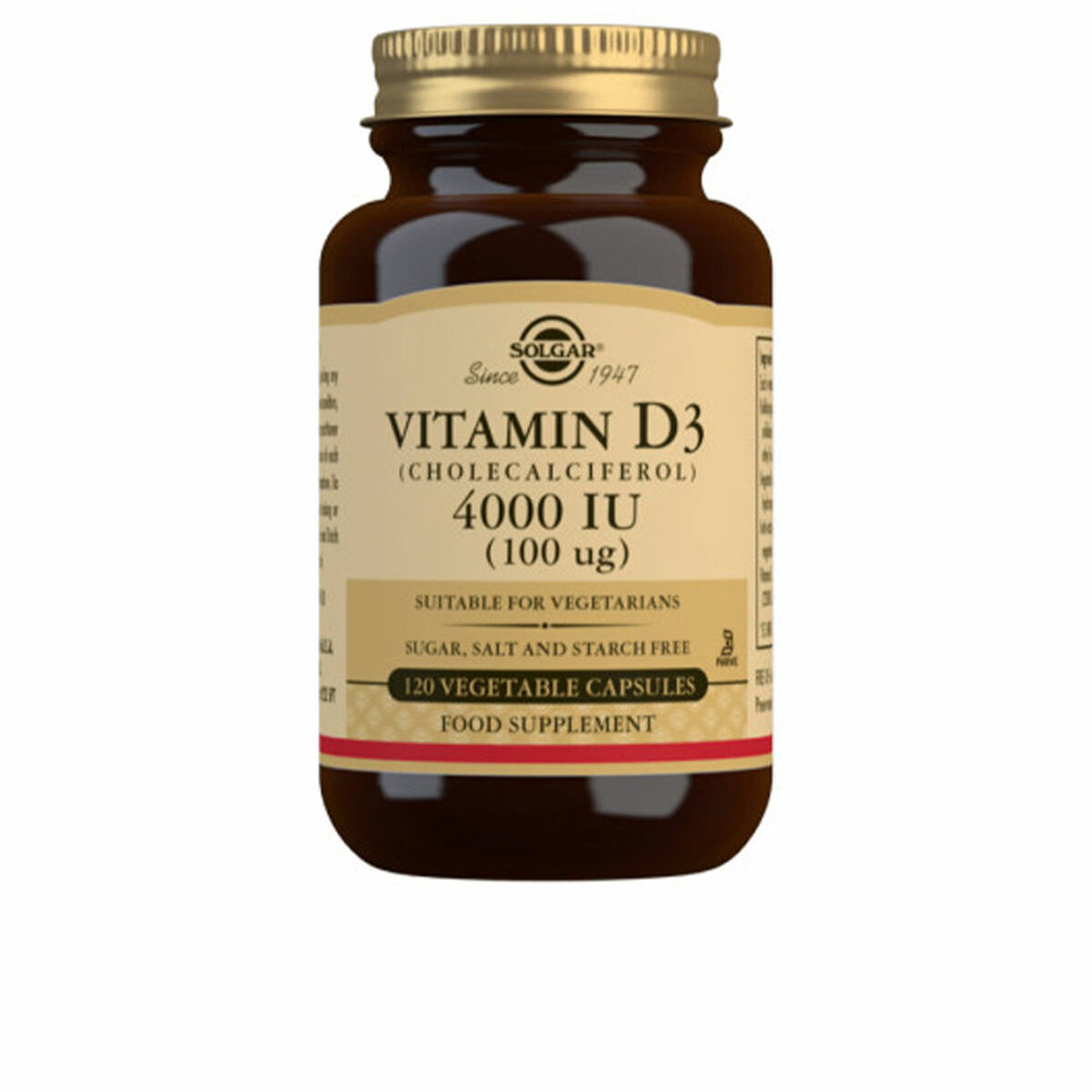 SOLGAR Vitamina D3 4000 Ui 100 Mcg 120 Vcaps