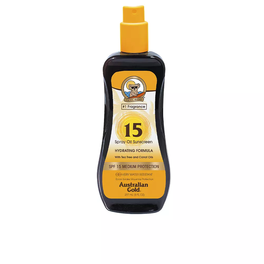 AUSTRALIAN GOLD SUNSCREEN SPF15 spray oil hydrating formula 237 ml