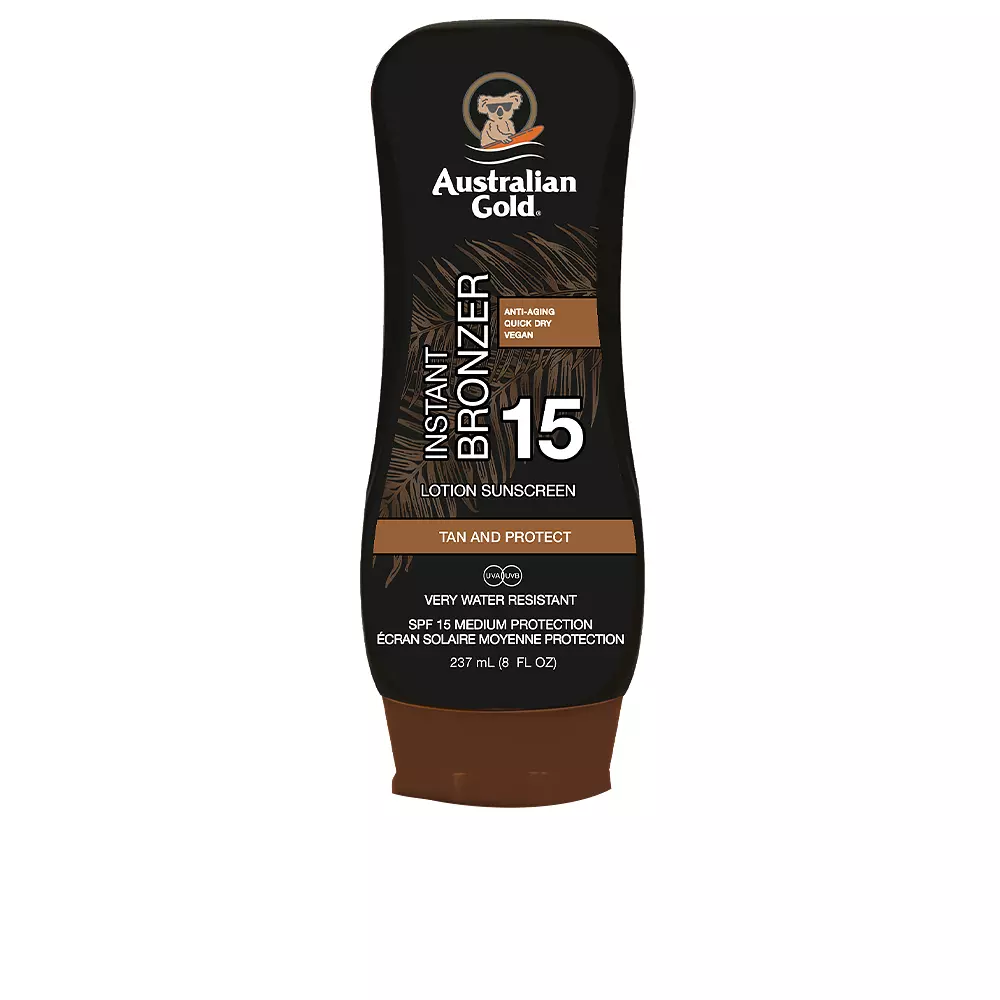 AUSTRALIAN GOLD SUNSCREEN SPF15 lotion with bronzer 237 ml