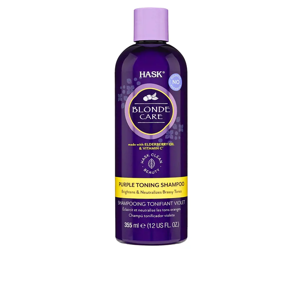 HASK BLONDE CARE purple toning shampoo 355 ml