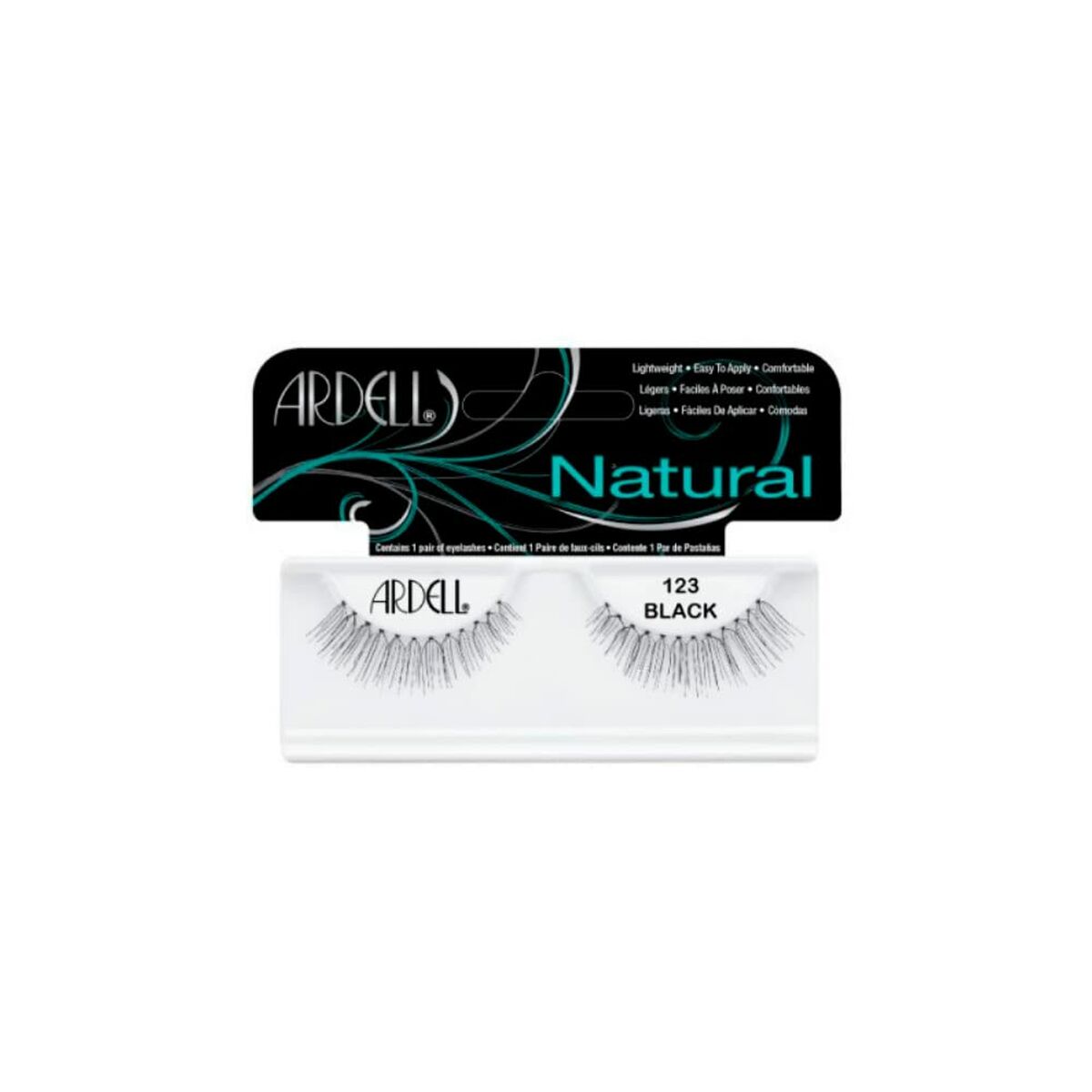 ARDELL NATURAL eyelashes #123-black 1 u