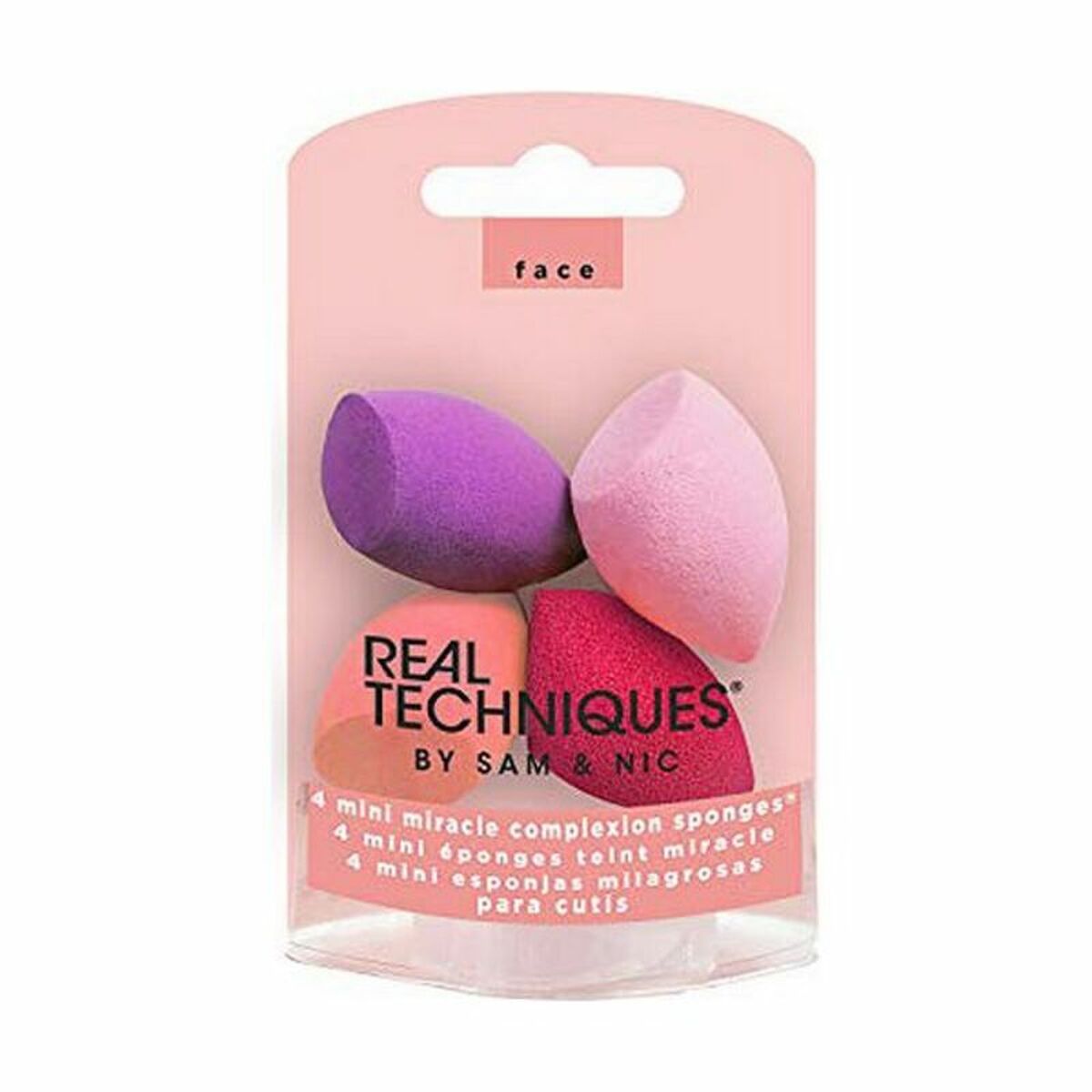 REAL TECHNIQUES MIRACLE COMPLEXION MINI SPONGES set 4 mini sponges