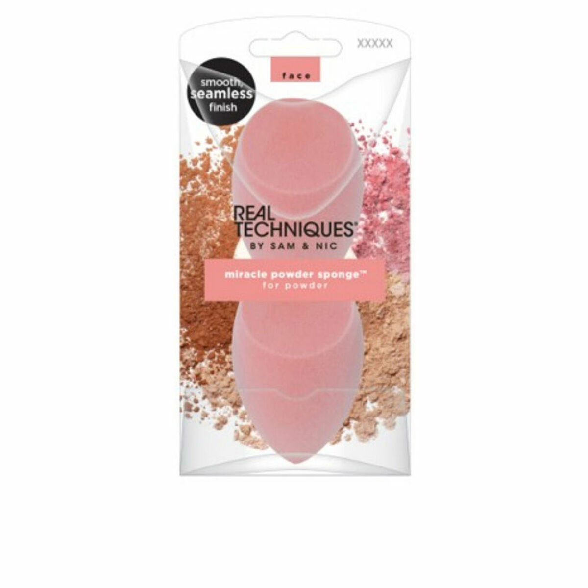 Real Techniques Miracle Powder Sponge 2 Pack  - 1 set x 2 Pieces