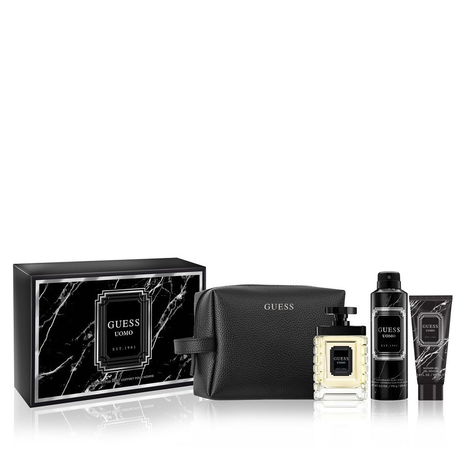 Guess Uomo M Set - EdT 100 ml + deo spray 226 ml + sh/gel 100 ml + pouch /2022