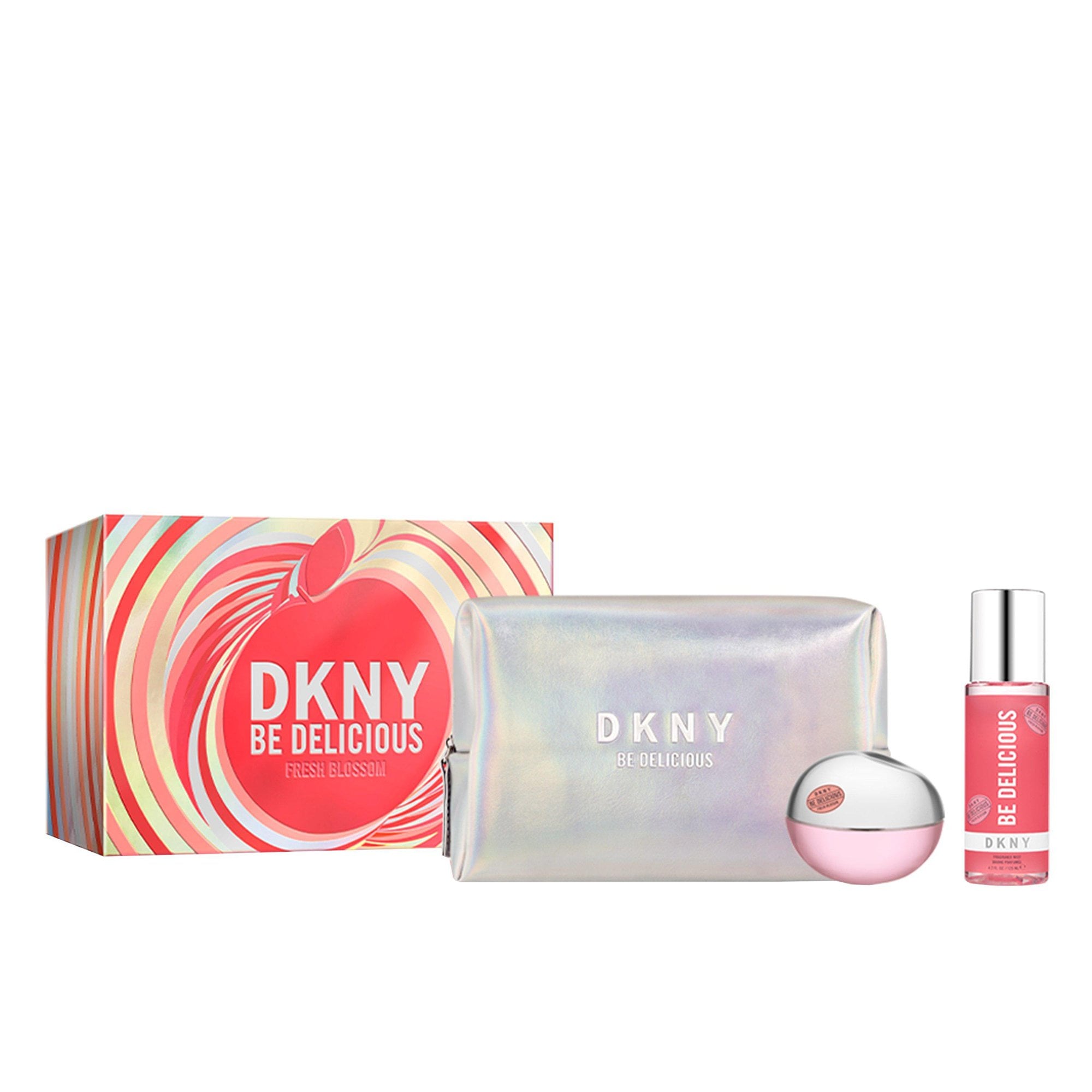 Donna Karan Be Delicious Fresh Blossom W Set - EdP 100 ml + b/lot 125 ml + pouch