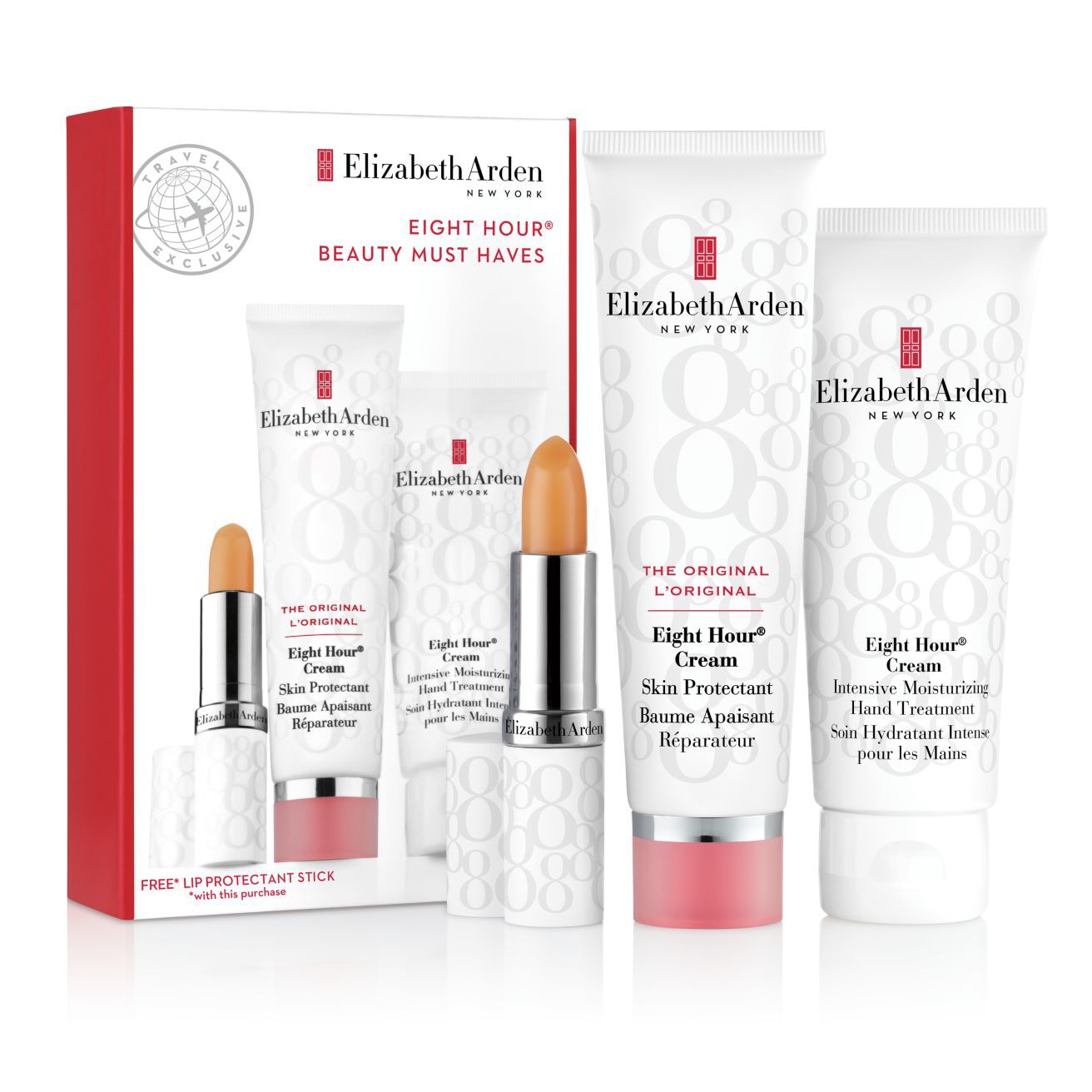E.Arden Eight Hour Beauty Must Haves Set Hand Cream 75ml/Cream 50ml/Lip Prot. Stick 3,7gr   set x 128.7 ml