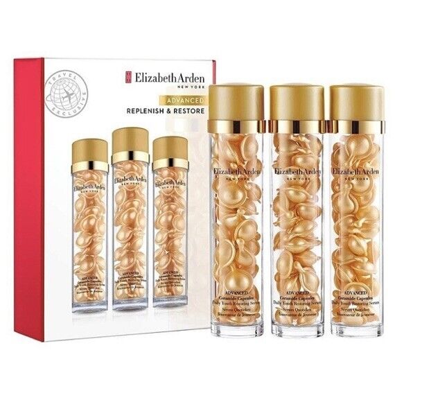 E.Arden Advanced Ceramide Capsules Face3x30 Pcs-Daily Youth Restoring Serum   42 ml