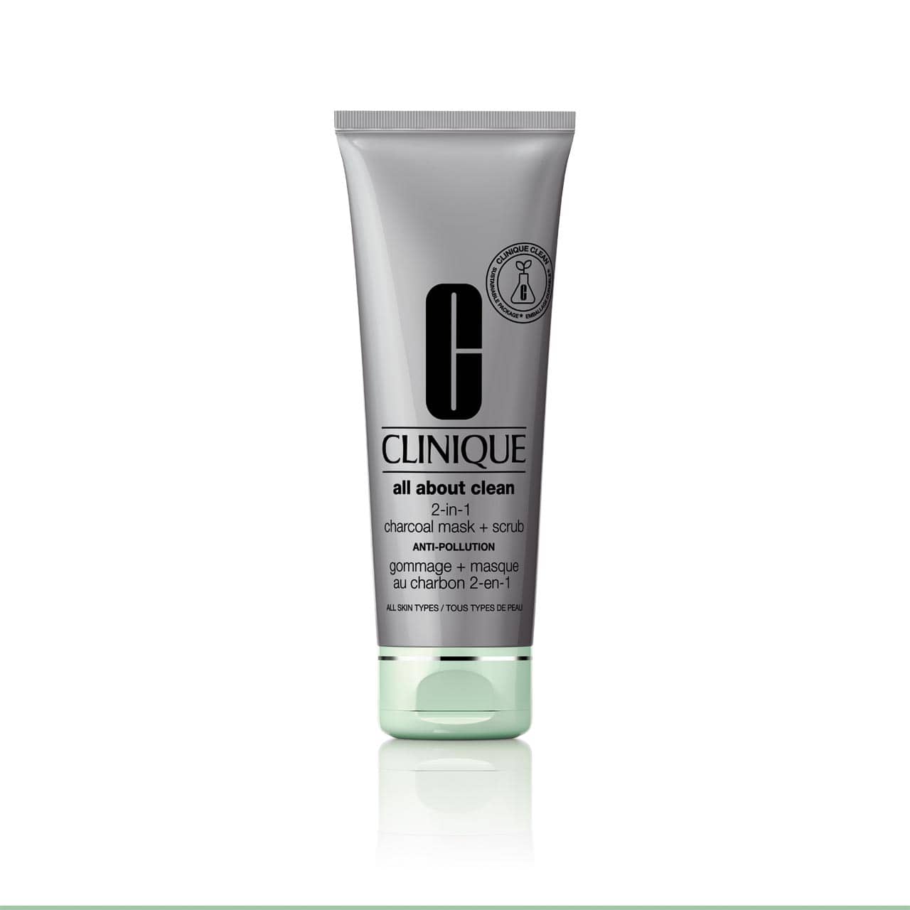 Clinique All About Clean 2-In-1 Charcoal Mask + Scrub For All Skin Types   100 ml