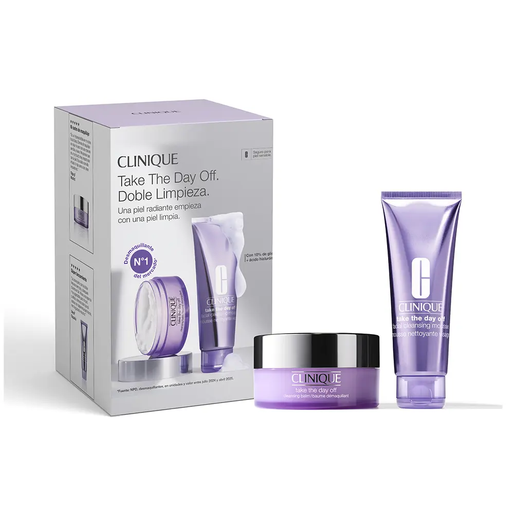 CLINIQUE TAKE THE DAY OFF DOUBLE CLEANSE CASE 2 pcs
