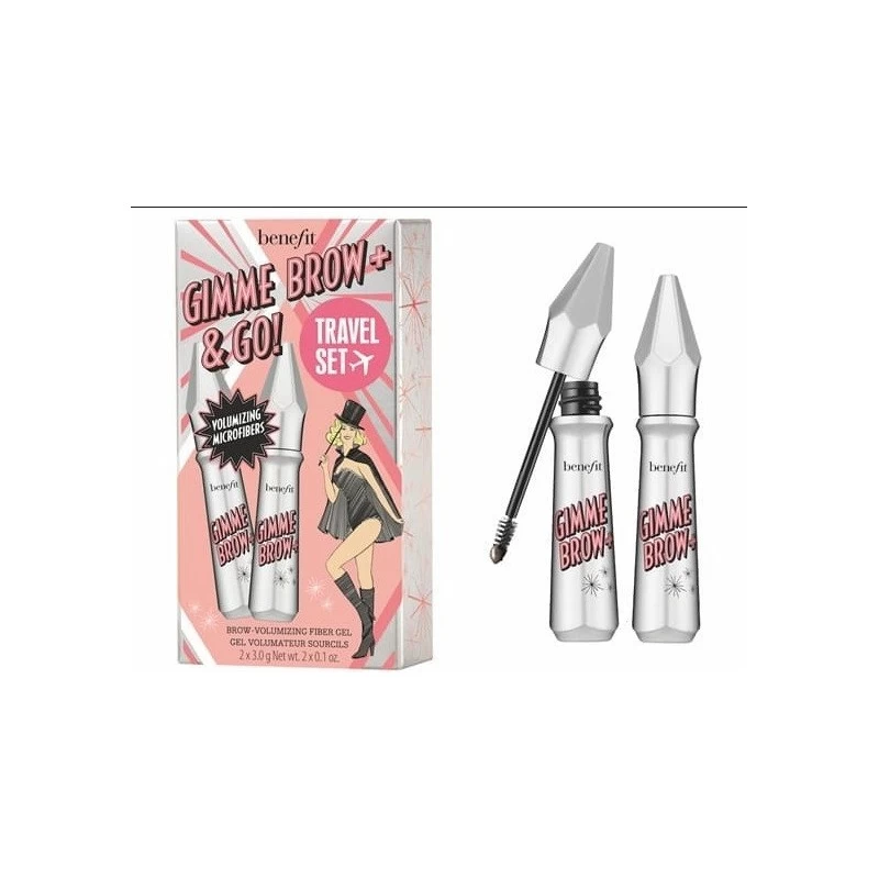 Benefit Gimme Brow + & Go Brow Volumizing Fiber Gel Set  set x 6 gr