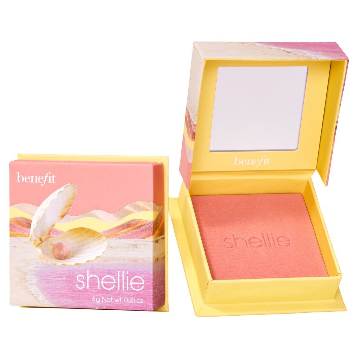 Benefit Wanderful World Blushes Powder Highlighter Shellie Seashell Pink   6 g