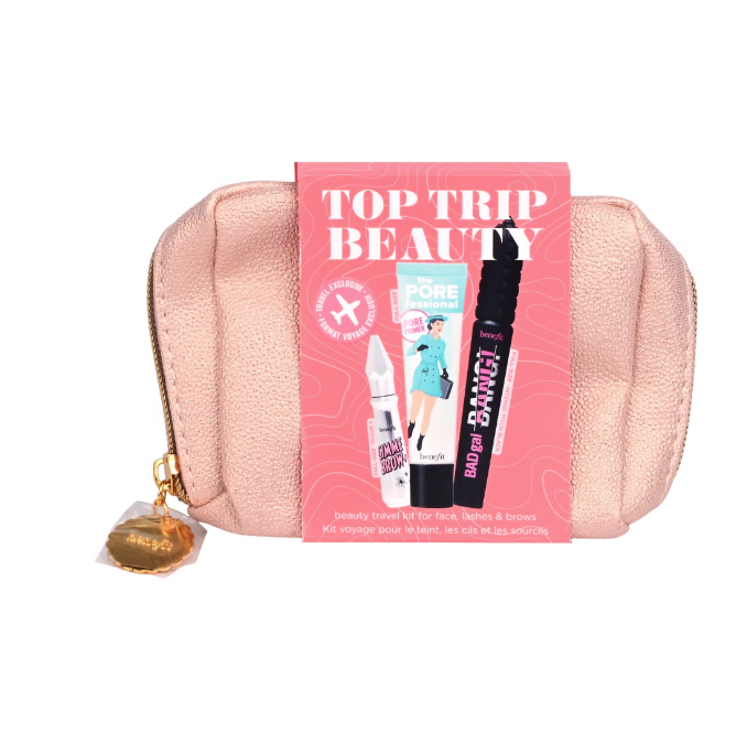 Benefit Top Trip Beauty Set Porefessional Primer 22ml/Badgal Bang! Mascara 8,5gr/Gimme Brow+ #3 3gr/Pouch   set x 33.5 ml