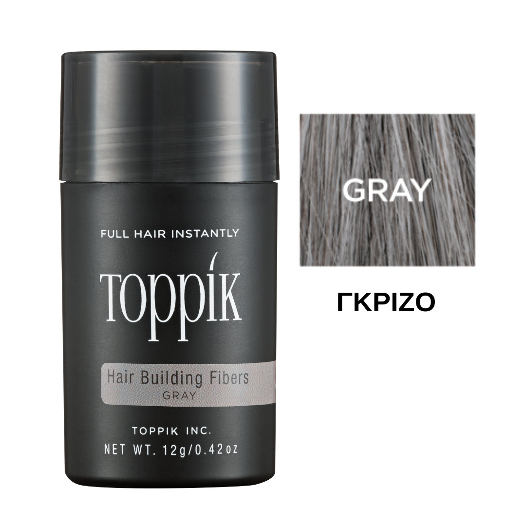 0667820011069.png Toppik Hair Building Fibers - Grey 12 gr - Image 1