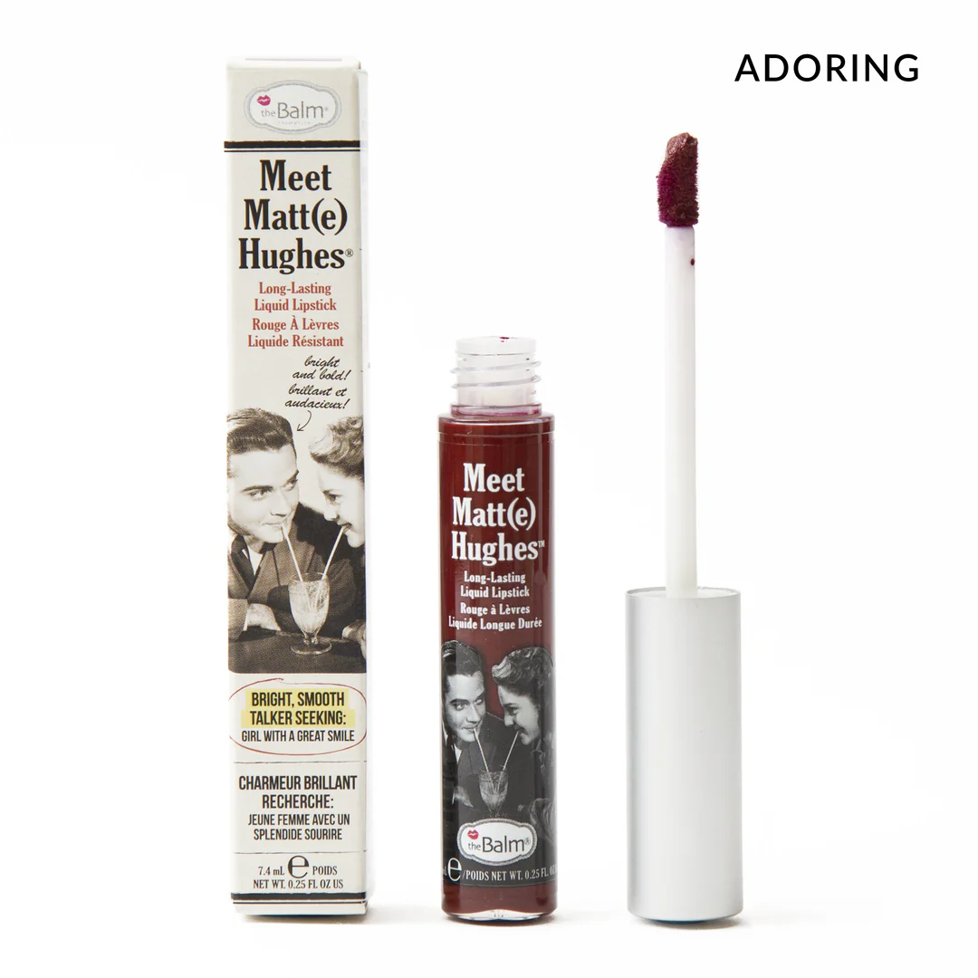 The Balm Meet Matte Hughes Ll Liquid Lipstick Adoring - Bright, Smooth - Long Lasting   7.4 ml