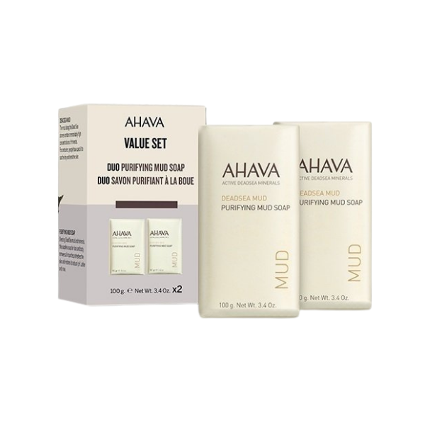 Ahava Dead See Mud Purifying Mud Soap Duo 2x100gr   set x 200 g