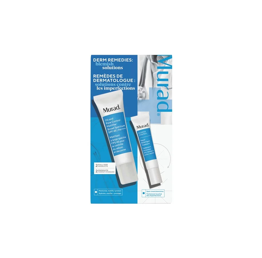 Murad Blemish Value 2024 Set Rapid Spot Treatment 15ml/Oil-Control Mattifier SPF45 50ml  set x 65 ml