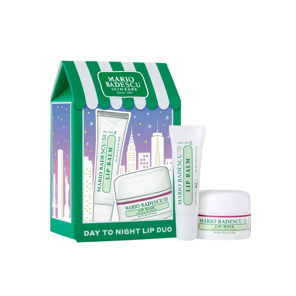 Mario Badescu Day To Night Lip Duo Set Lip Mask Acai Vanilla 14g/Lip Balm 10g   set x 24 g