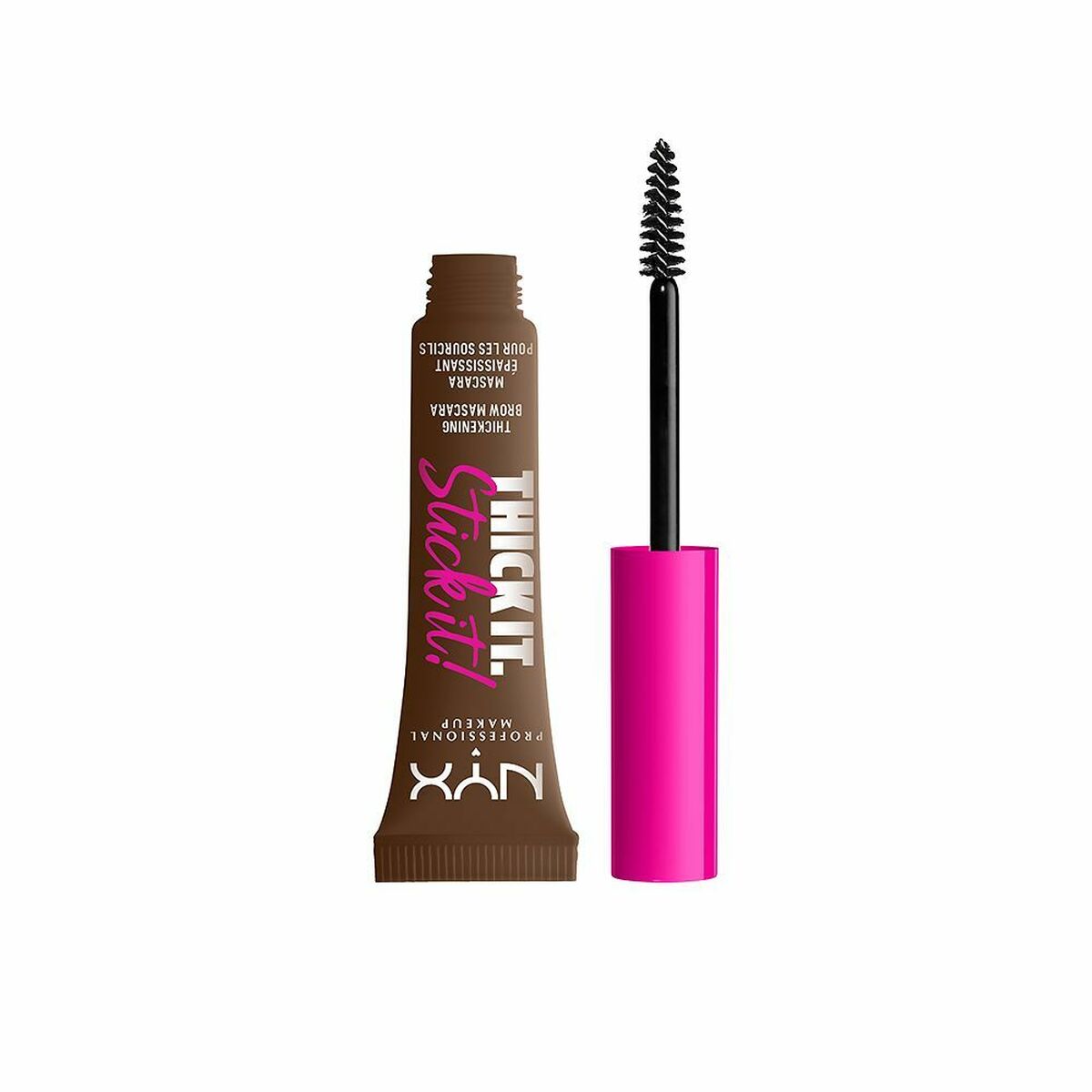 NYX PROFESSIONAL MAKE UP TICK IT. STICK IT! brow mascara #06-brunette 1 u