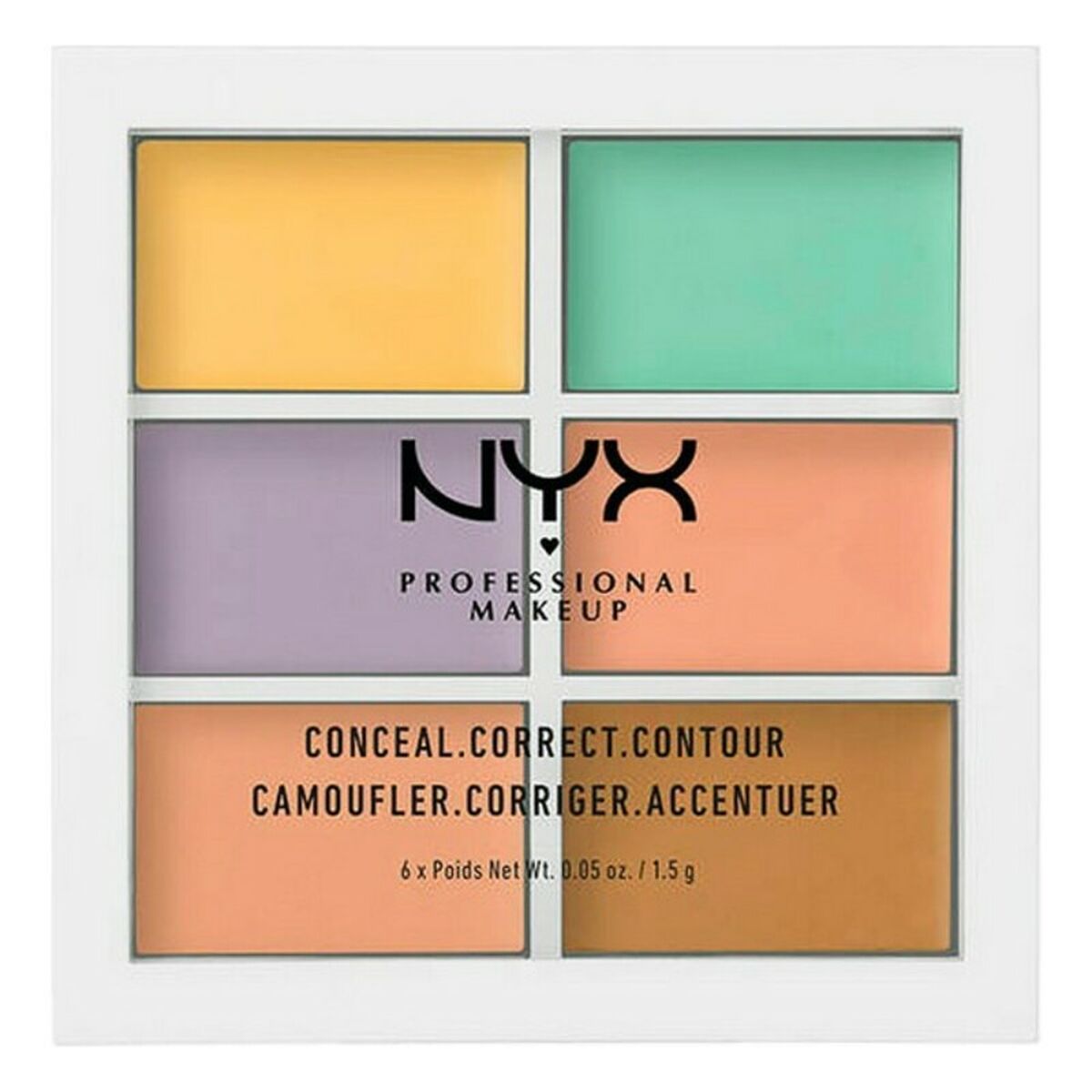 NYX PROFESSIONAL MAKE UP CONCEAL CORRECT CONTOUR palette 6x1,5 gr