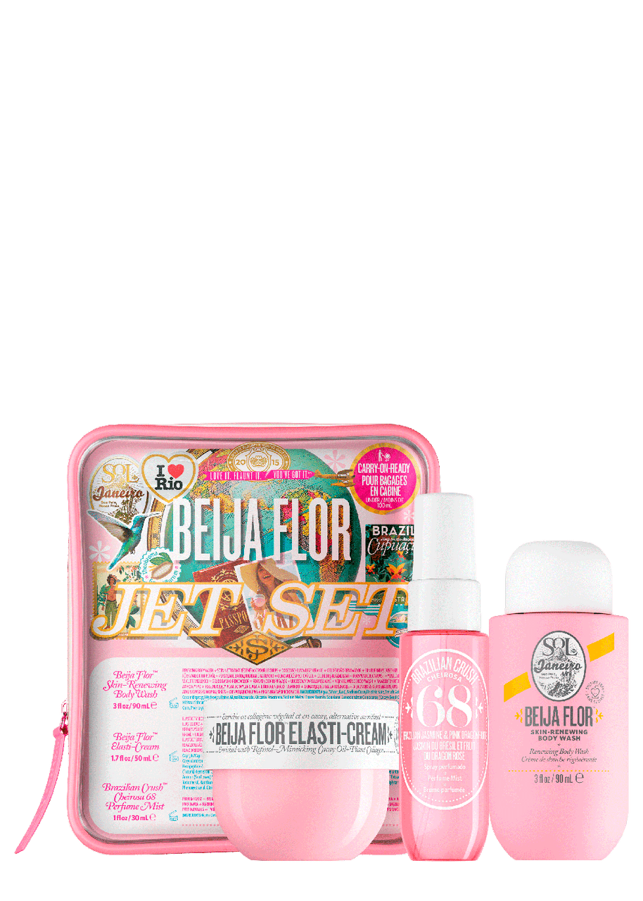 Sol De Janeiro Beija Flor Jet Giftset Parfum Mist 30ml/Body Wash 90ml/Elasti-Cream 50ml  set x 170 ml