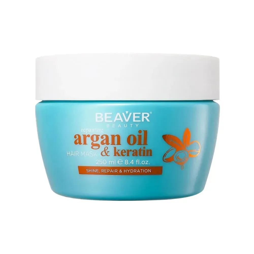 BEAVER  ARGAN OIL & KERATIN repairing mask 250 ml