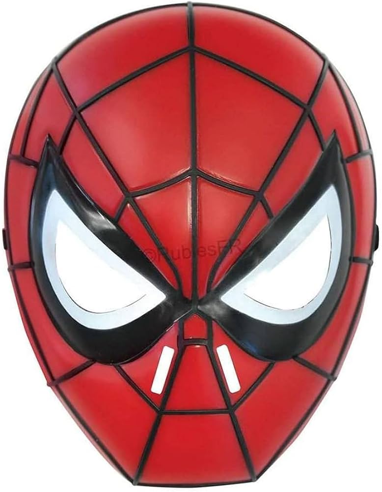Childs Spiderman Molded Face Mask