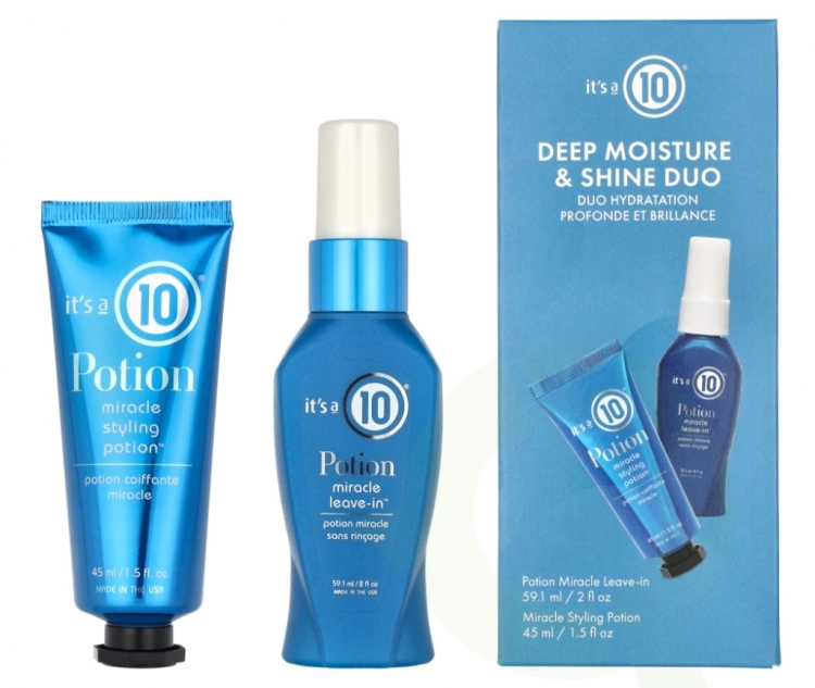 It's A 10 Potion Deep Moisture & Shine Duo Set Leave-in 59,1ml/Styling Potion 45ml   set x 104.1 ml