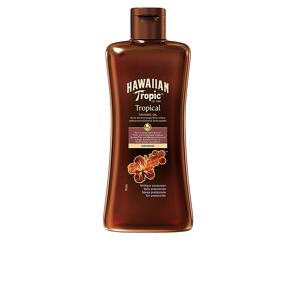 HAWAIIAN TROPIC COCONUT tropical tanning oil SPF0 200 ml