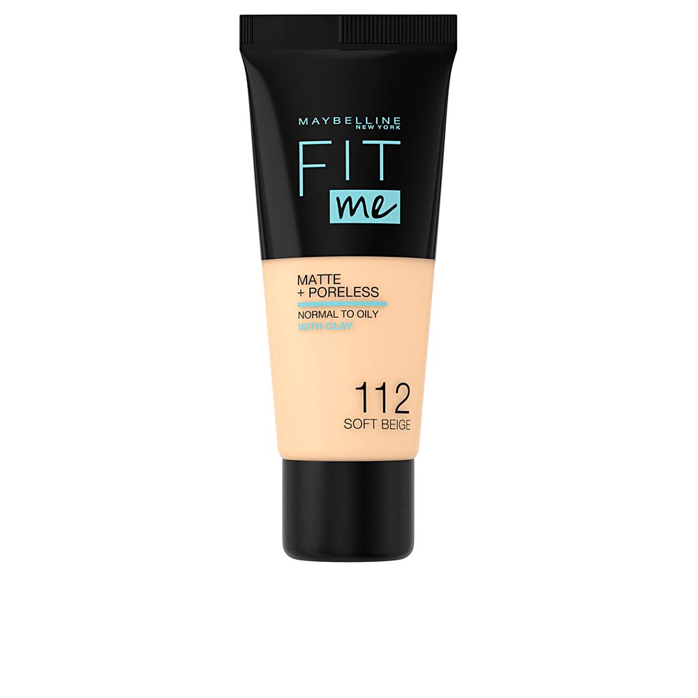 MAYBELLINE FIT ME! Foundation matte+poreless #112-soft beige 30 ml