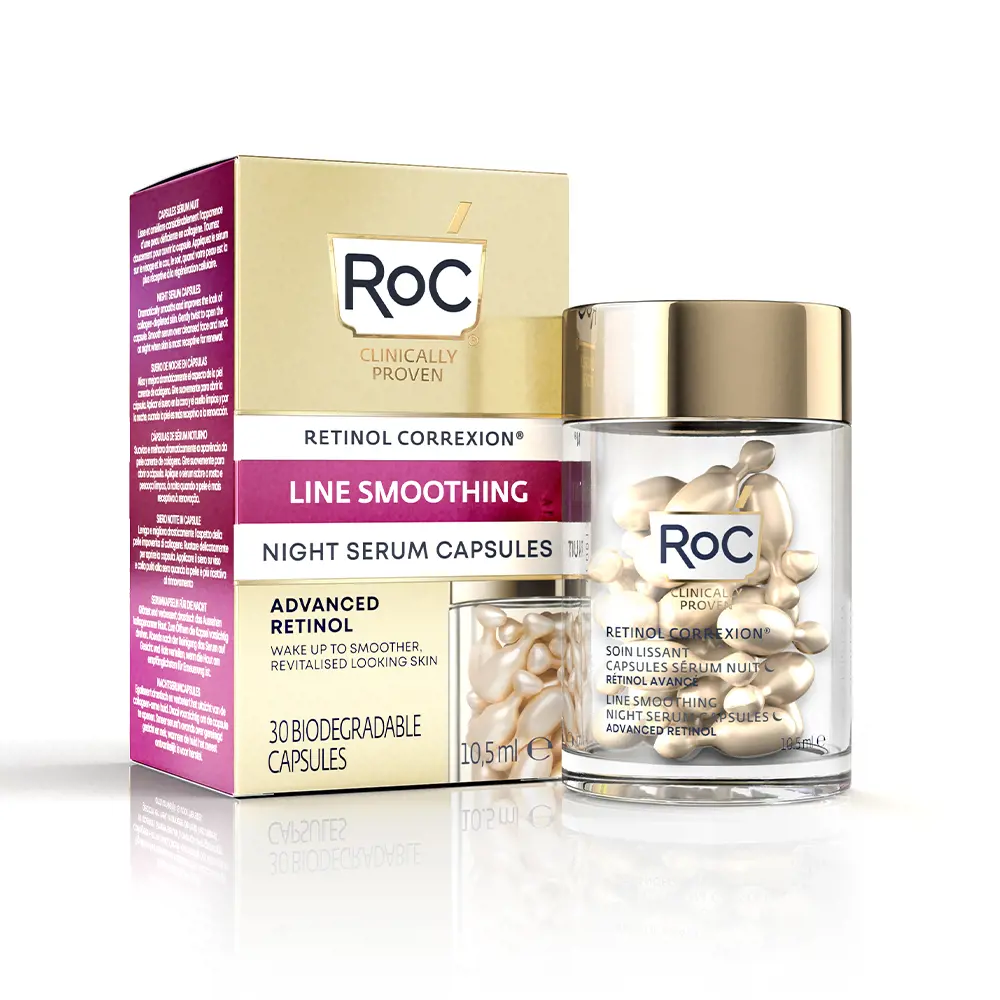 ROC Retinol Correxion Line Smoothing Night Serum 30-capsules  set x 10,5 ml
