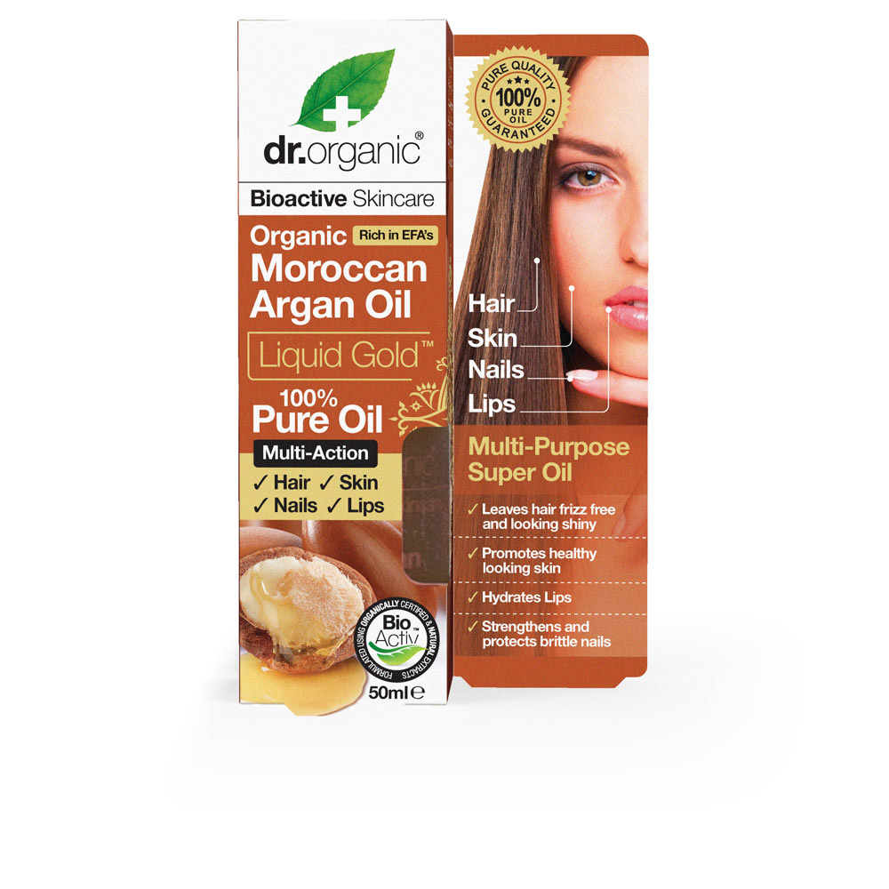 Dr.Organic Βιολογικό Argan Oil για Πρόσωπο, Μαλλιά και Σώμα 50ml