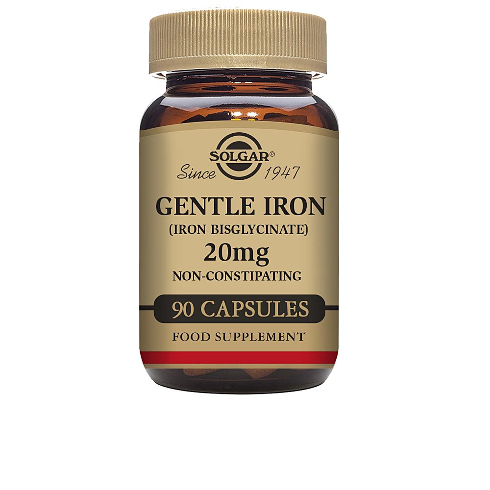 SOLGAR HIERRO GENTLETM Iron bisglycinate 90 vegetable capsules