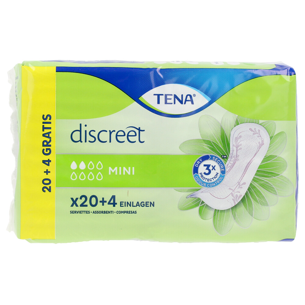 TENA LADY DISCREET mini incontinence pads 24 units