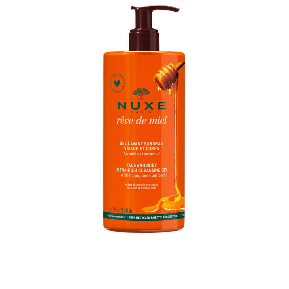 Nuxe Reve De Miel Face And Body Ultra-Rich Cleansing Gel   750 ml