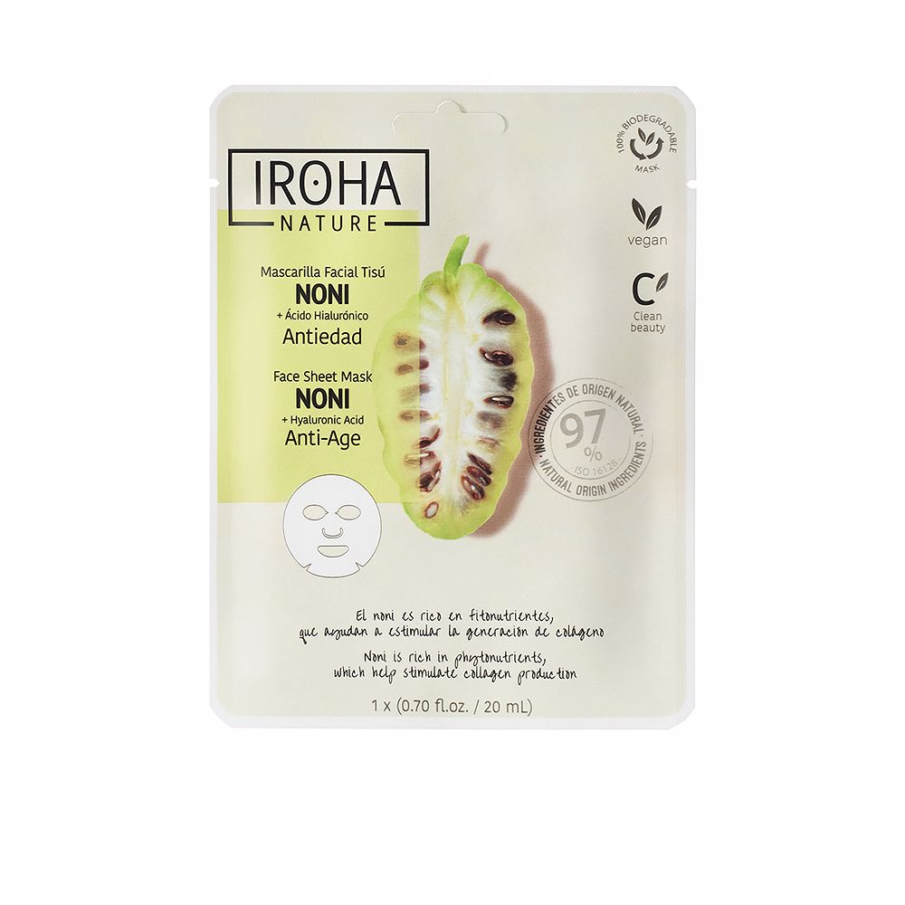IROHA NATURE MASK noni + hyaluronic acid 1 u