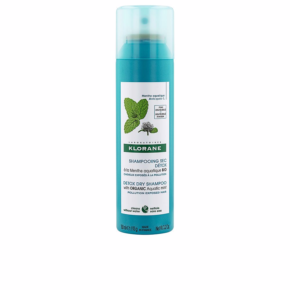 Klorane Detox Dry Shampoo With Organic Aquatic Mint   150 ml