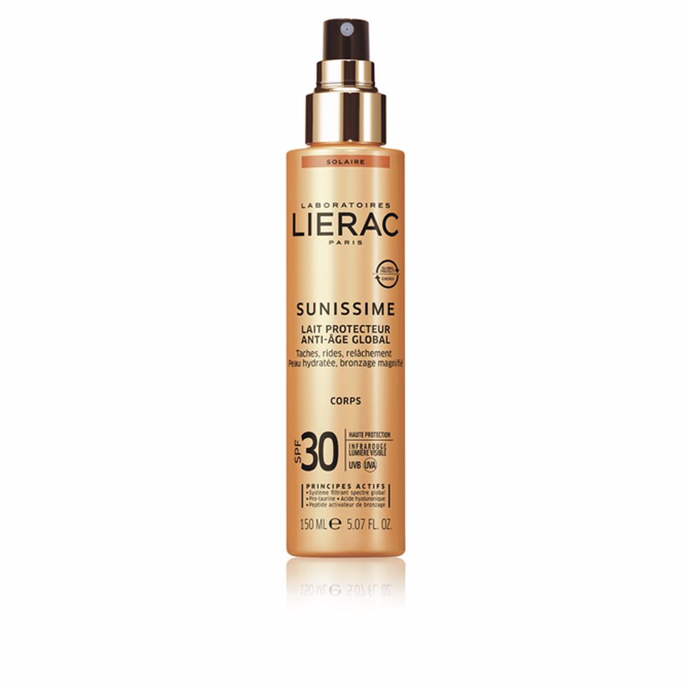 LIERAC SUNISSIME Global anti-aging protective milk for the body SPF30 150 ml