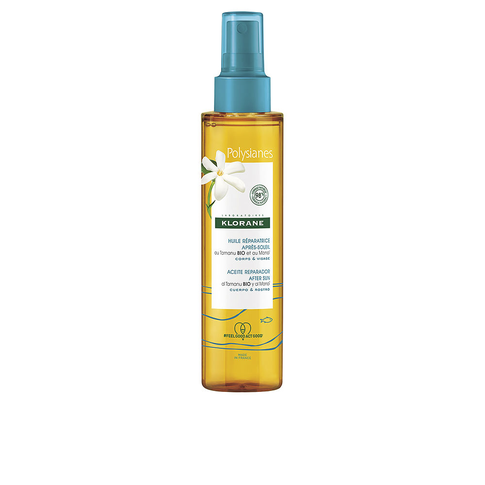KLORANE POLYSIANES MONOÏ Y TAMANU BIO repair oil after sun 150 ml