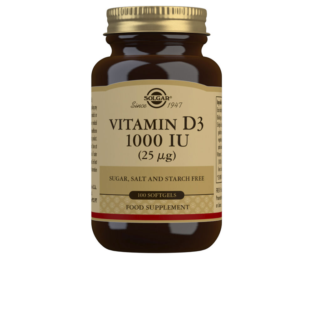 SOLGAR VITAMINA D3 1000 UI 25 µg 100 soft capsules