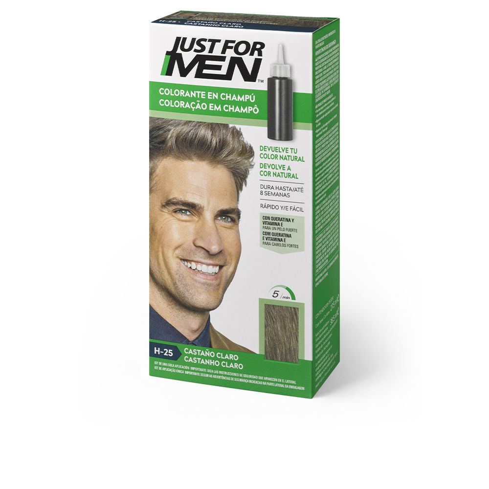 JUST FOR MEN COLORANT in shampoo #light brown 30 ml