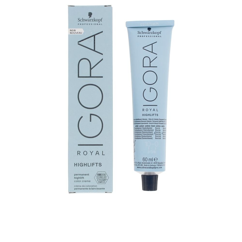 Schwarzkopf Igora Royal Highlifts Βαφή Μαλλιών 10-0 Κατάξανθο 60ml