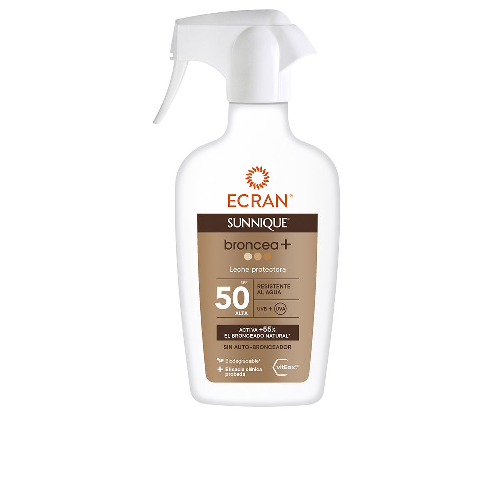 Ηλιακό Γαλάκτωμα Ecran Sunnique Broncea+ Bronzer Spf 50 (270 ml)