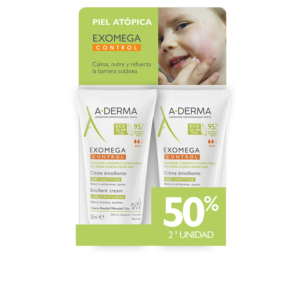 A-DERMA EXOMEGA CONTROL duo emollient cream 2 x 50 ml