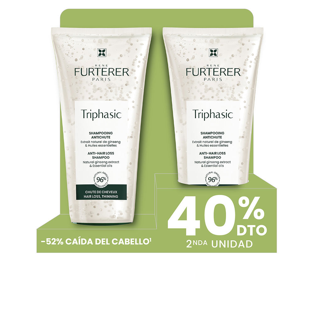 RENE FURTERER TRIPHASIC ANTI-HAIR LOSS SHAMPOO LOT 2 x 200 ml