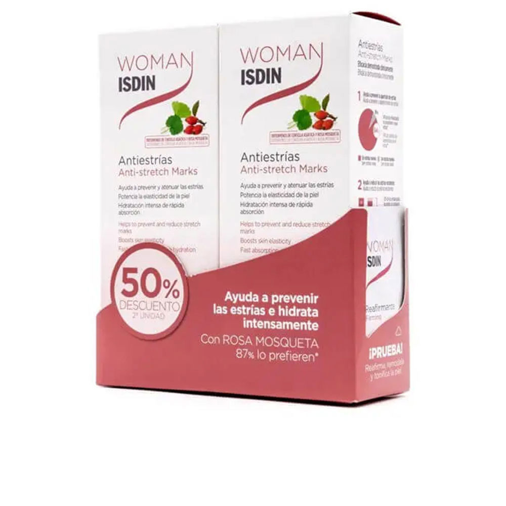 186078-1.jpg ISDIN WOMAN anti-stretch mark cream duo 2 x 250 ml - Image 1