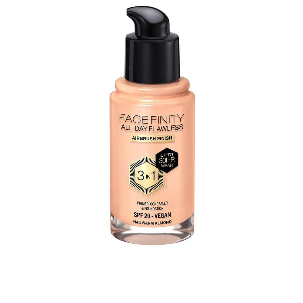 MAX FACTOR FACEFINITY ALL DAY FLAWLESS 3 IN 1 foundation #N45-warm almond 30 ml