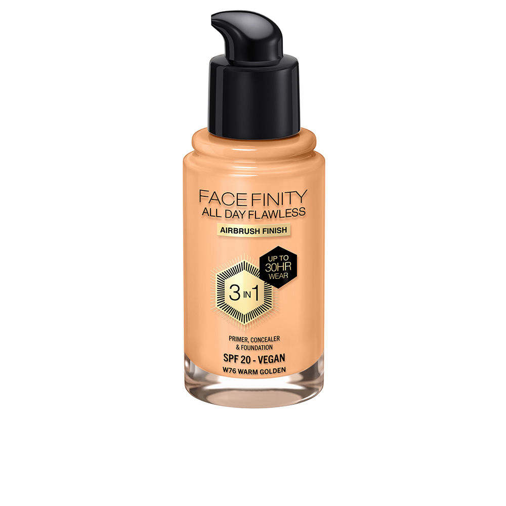 MAX FACTOR FACEFINITY ALL DAY FLAWLESS 3 IN 1 foundation #W76-warm golden 30 ml