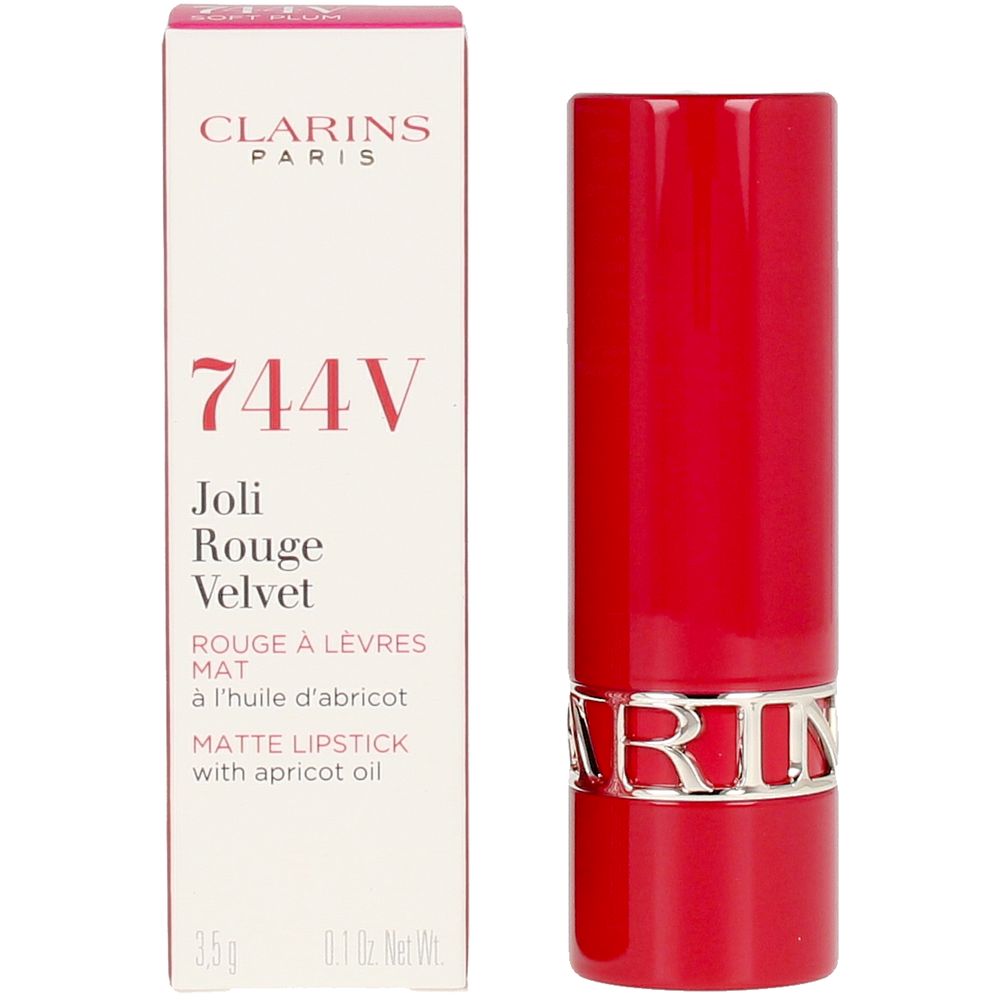 CLARINS JOLI ROUGE VELVET #744V-soft plum 3.5 gr